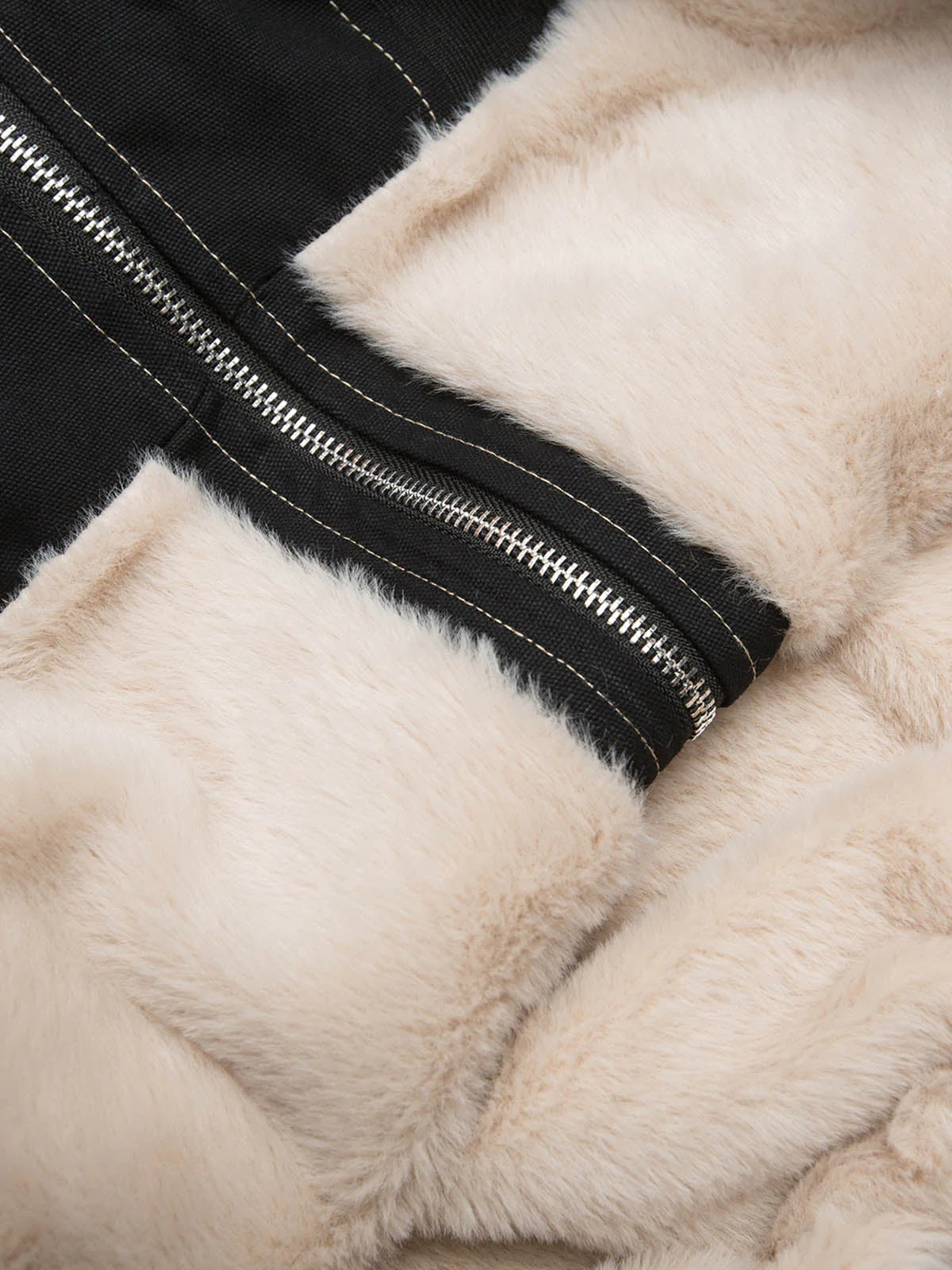 Faux Fur Lined Zip Up Winter Hooded Bomber Jacket - 2560 - Image 18