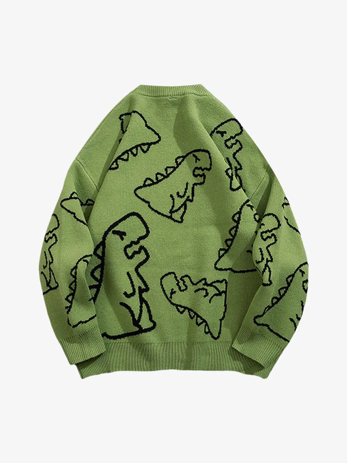 Thesupermade Cartoon Dinosaur Printed Sweater - 1004 - Image 4
