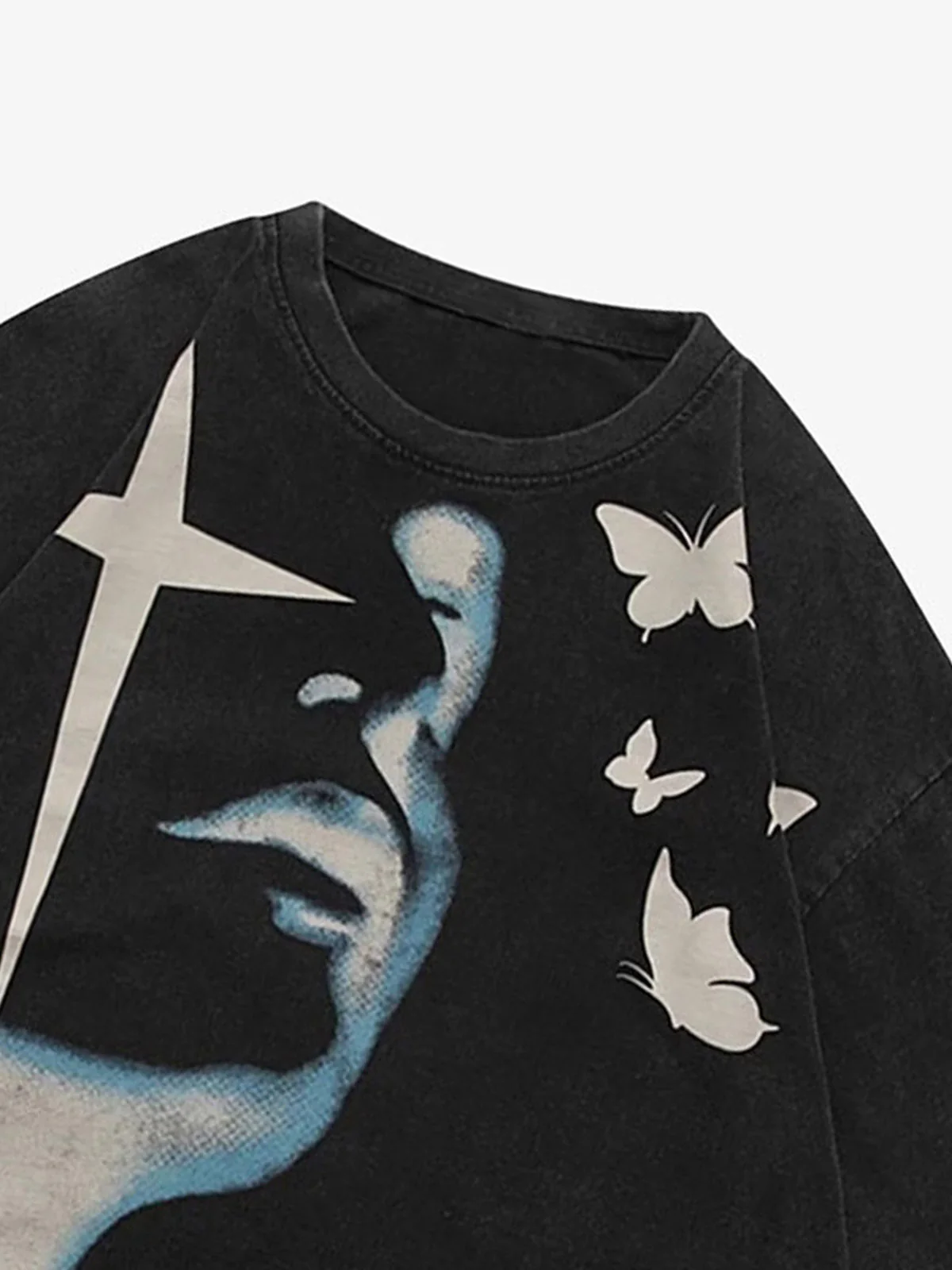 Thesupermade Abstract Portrait Print T-shirt - 1619 - Image 3