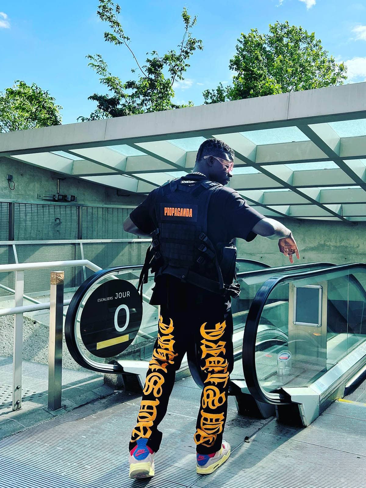 Thesupermade Burning Text Embroidered Letters Jeans -1478 - Image 6