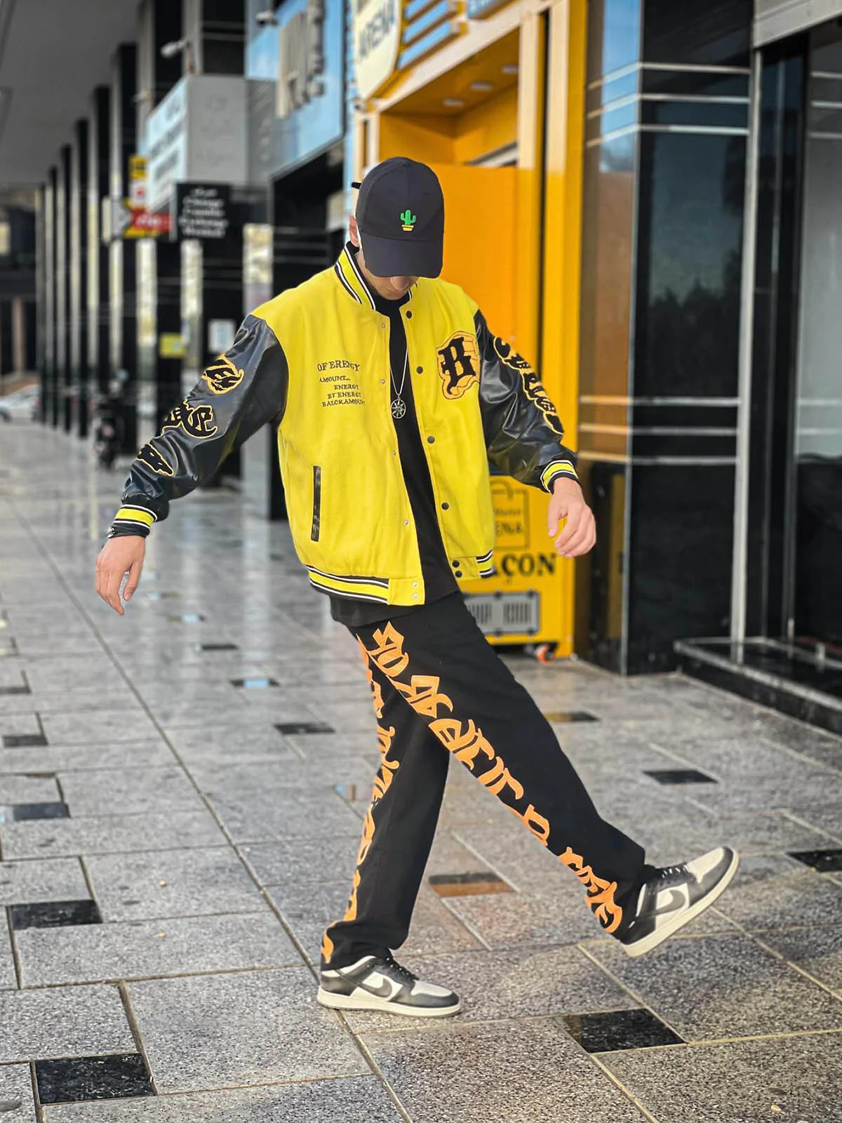 Thesupermade Burning Text Embroidered Letters Jeans -1478 - Image 8