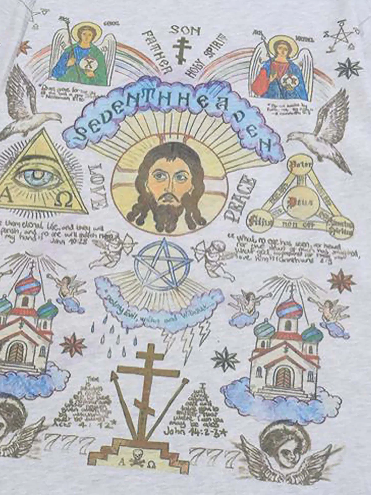 Thesupermade American High Street Graffiti Long Sleeve T-Shirt - Image 9