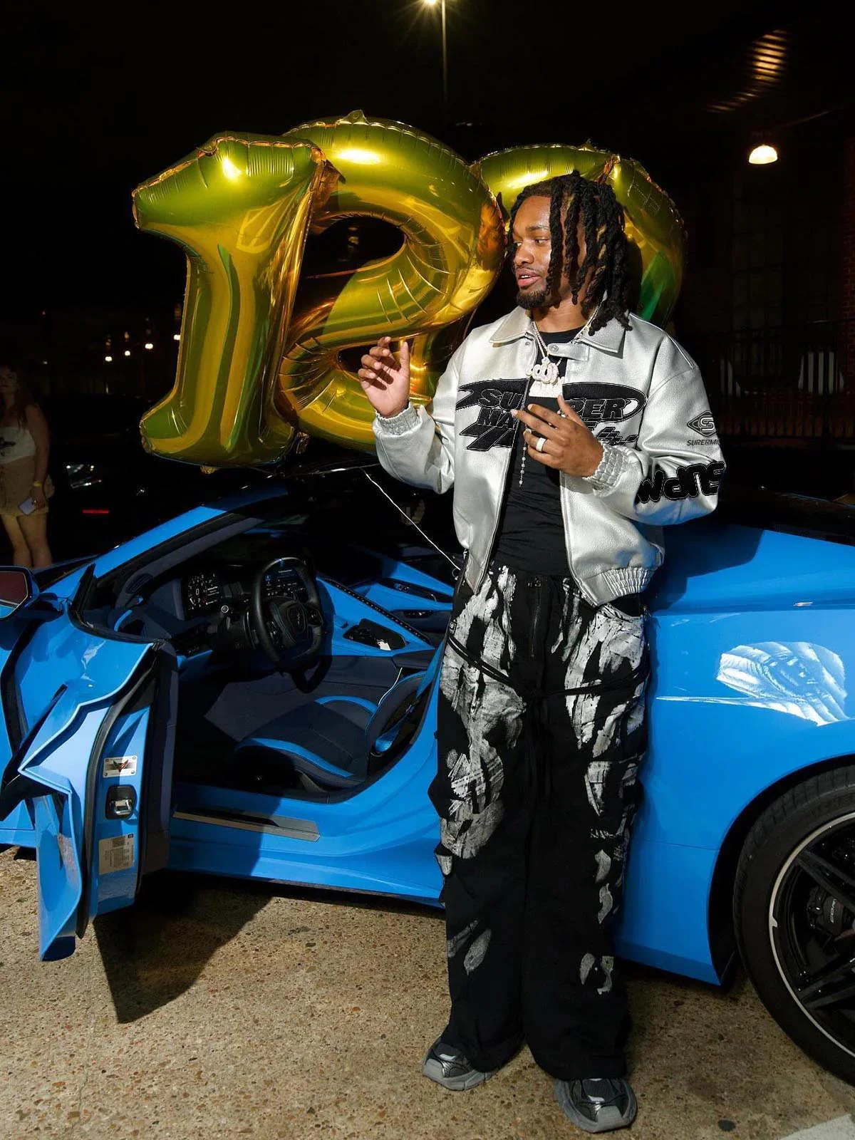 Faux Leather Vintage Street Black Air Jacket - 1821 - Image 11