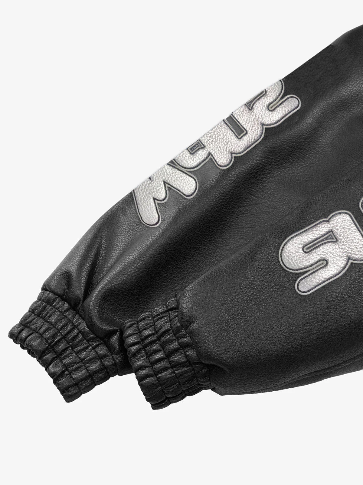 Faux Leather Vintage Street Black Air Jacket - 1821 - Image 16