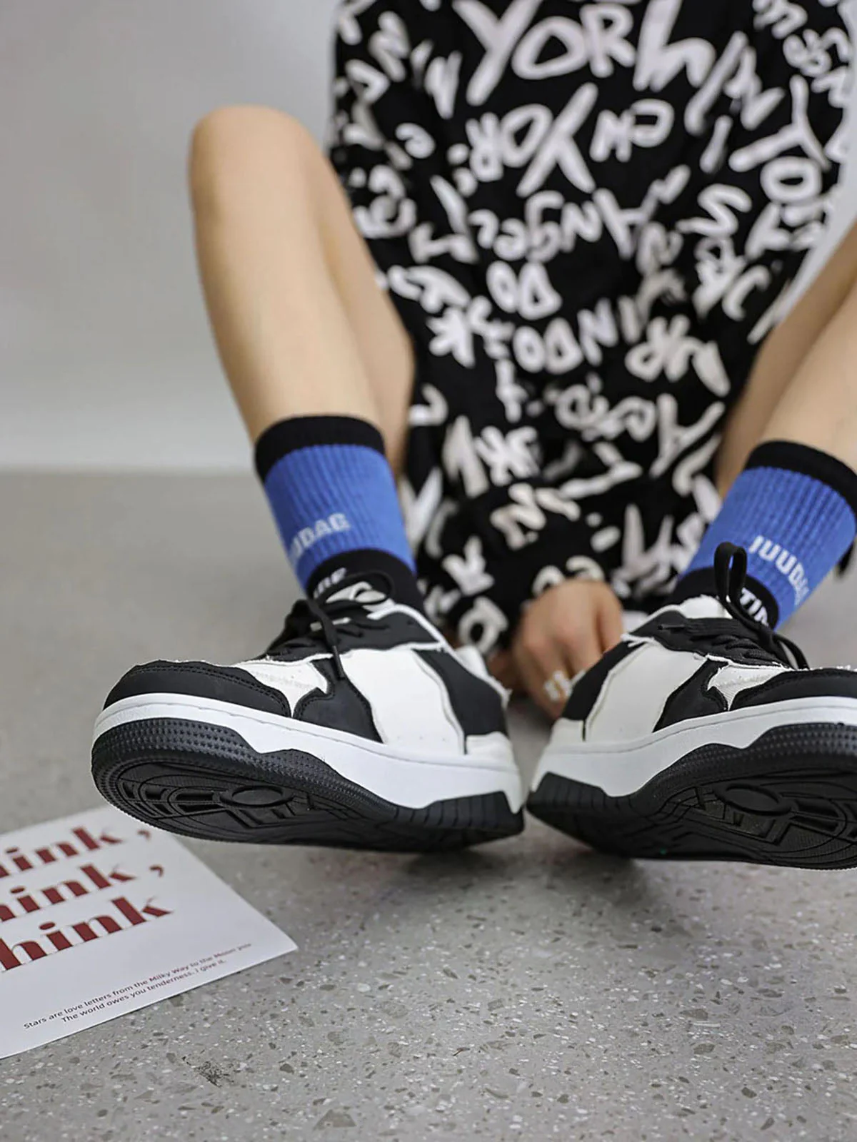 Thesupermade High Street Black And White Board Casual Shoes -1554 - Image 11