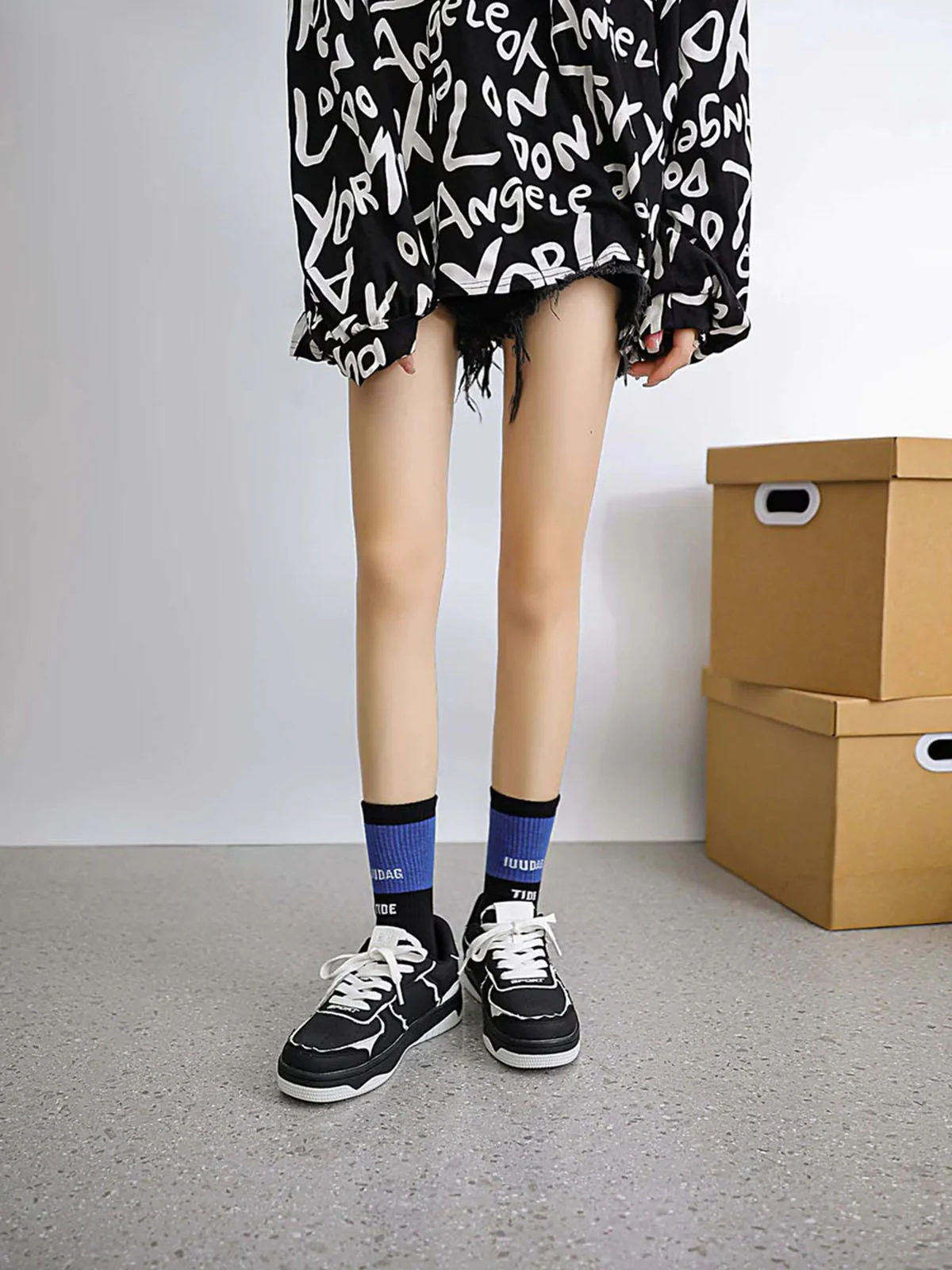 Thesupermade High Street Black And White Board Casual Shoes -1554 - Image 14