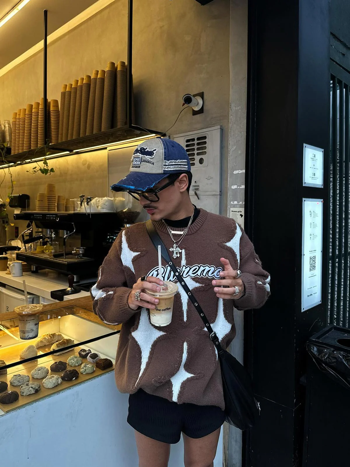 Thesupermade Retro Letter Denim Cap - 2136 - Image 3