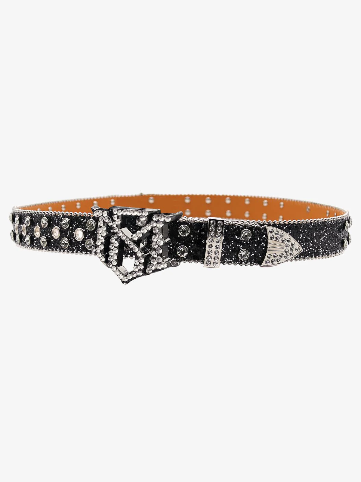 Thesupermade Rhinestone Skull Belt - 1668 - Image 4