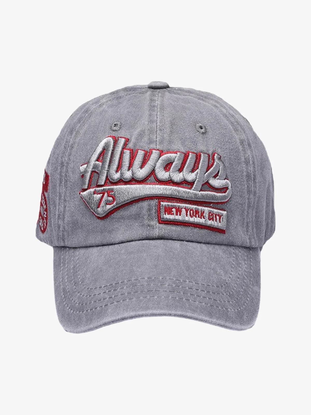 Thesupermade Vintage Embroidered Denim Washed Baseball Cap - Image 9