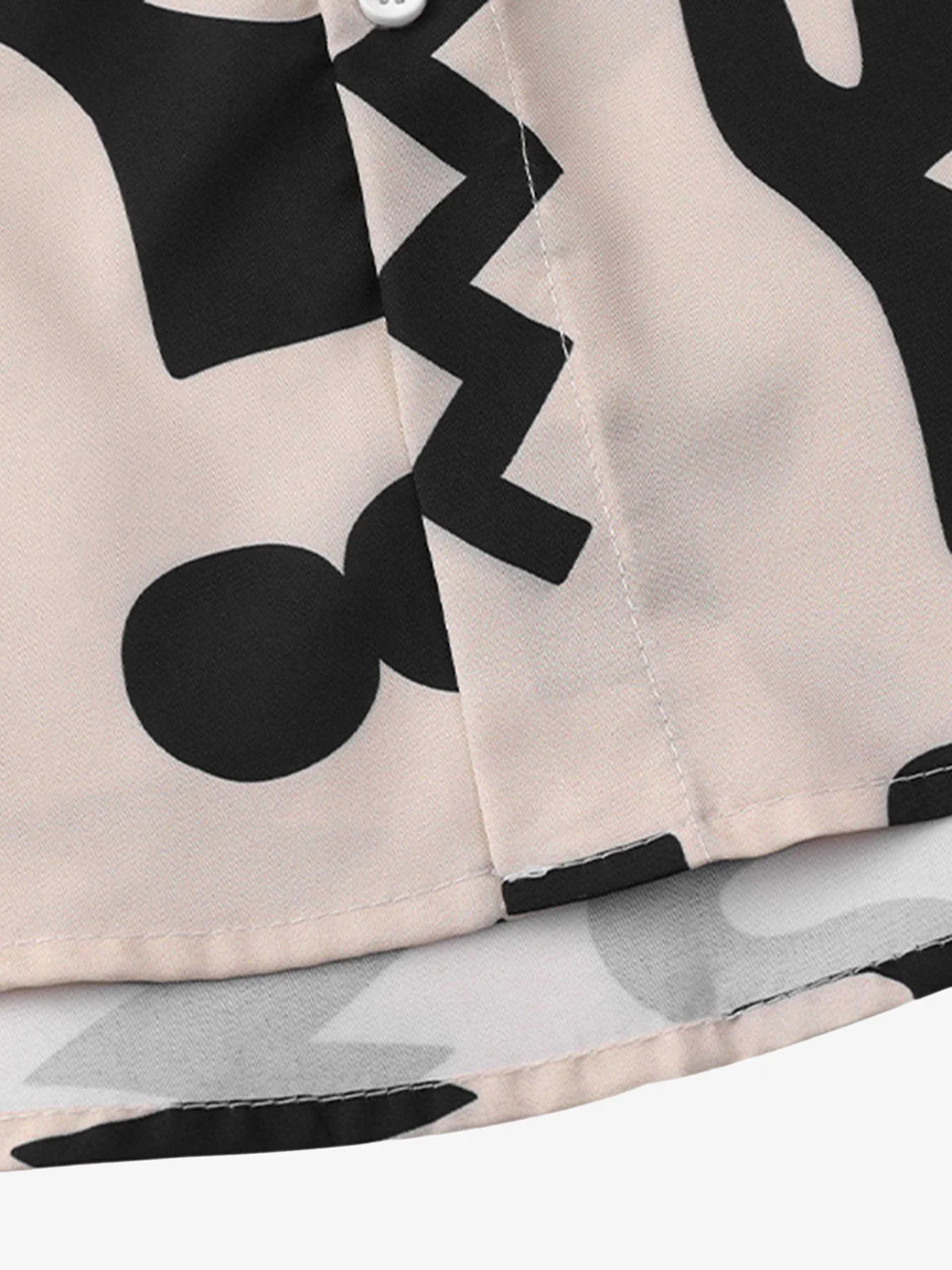 Thesupermade Vintage Full Print Lapel Short Sleeve Shirt - Image 5