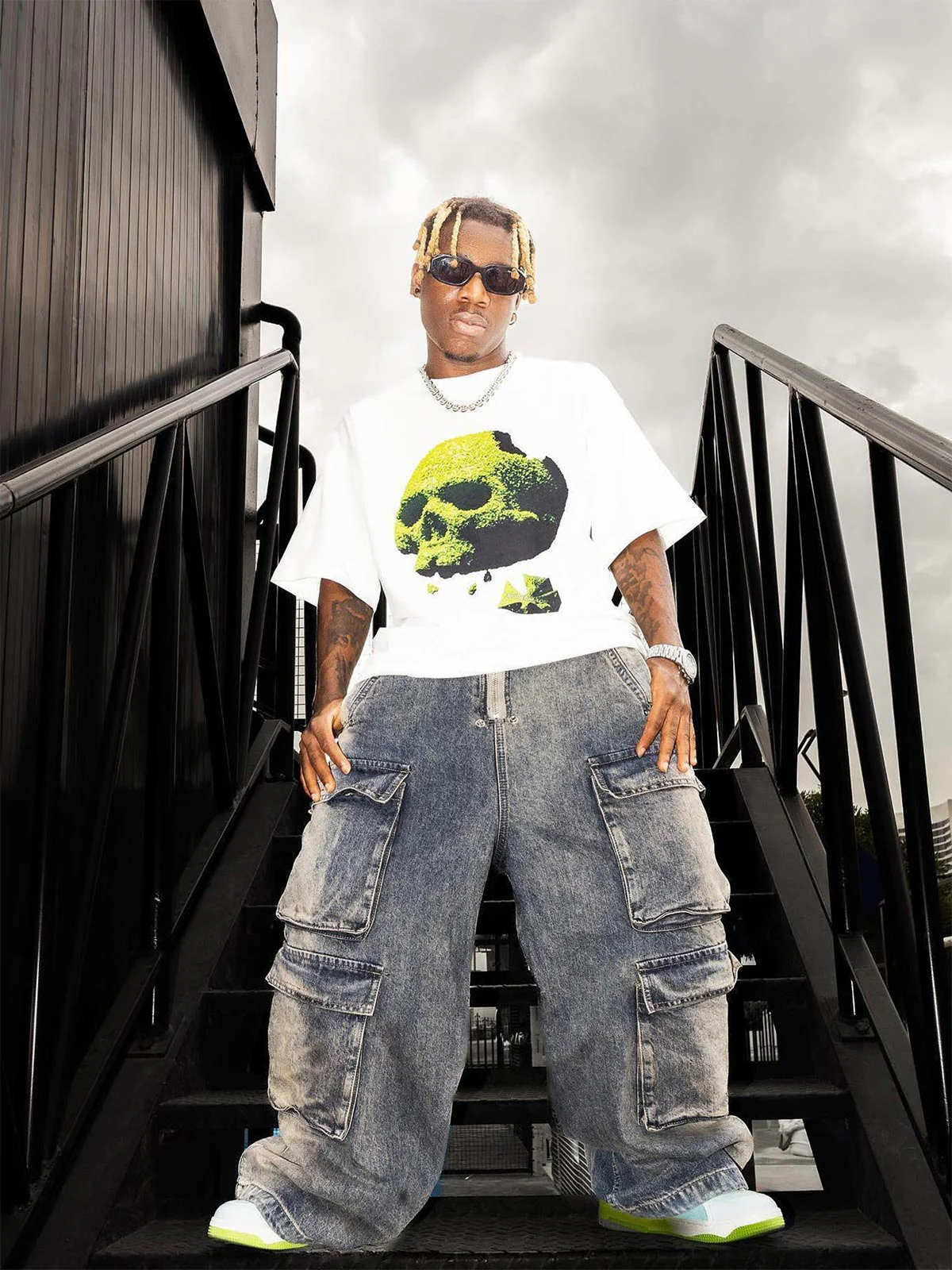 Thesupermade Wide Leg Multi-Pocket Straight Leg Loose Jeans - 1666 - Image 3