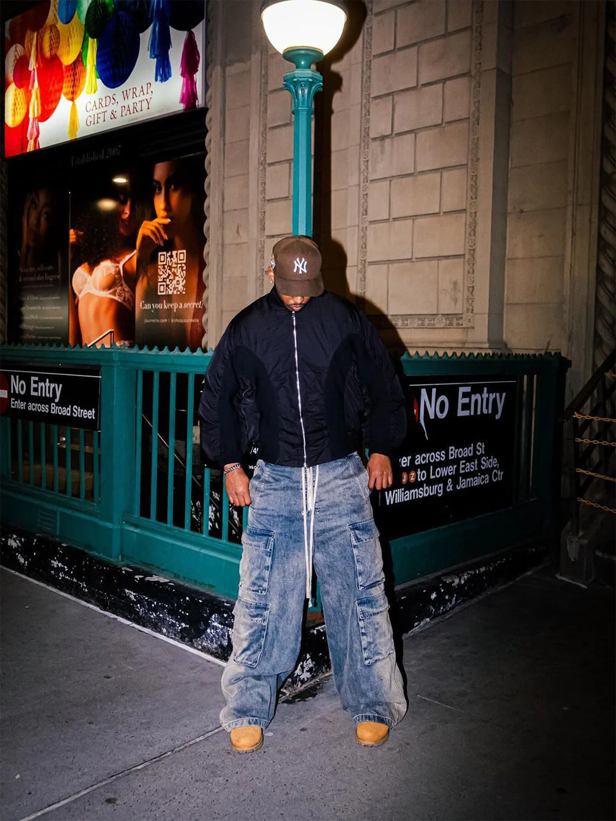 Thesupermade Wide Leg Multi-Pocket Straight Leg Loose Jeans - 1666 - Image 5