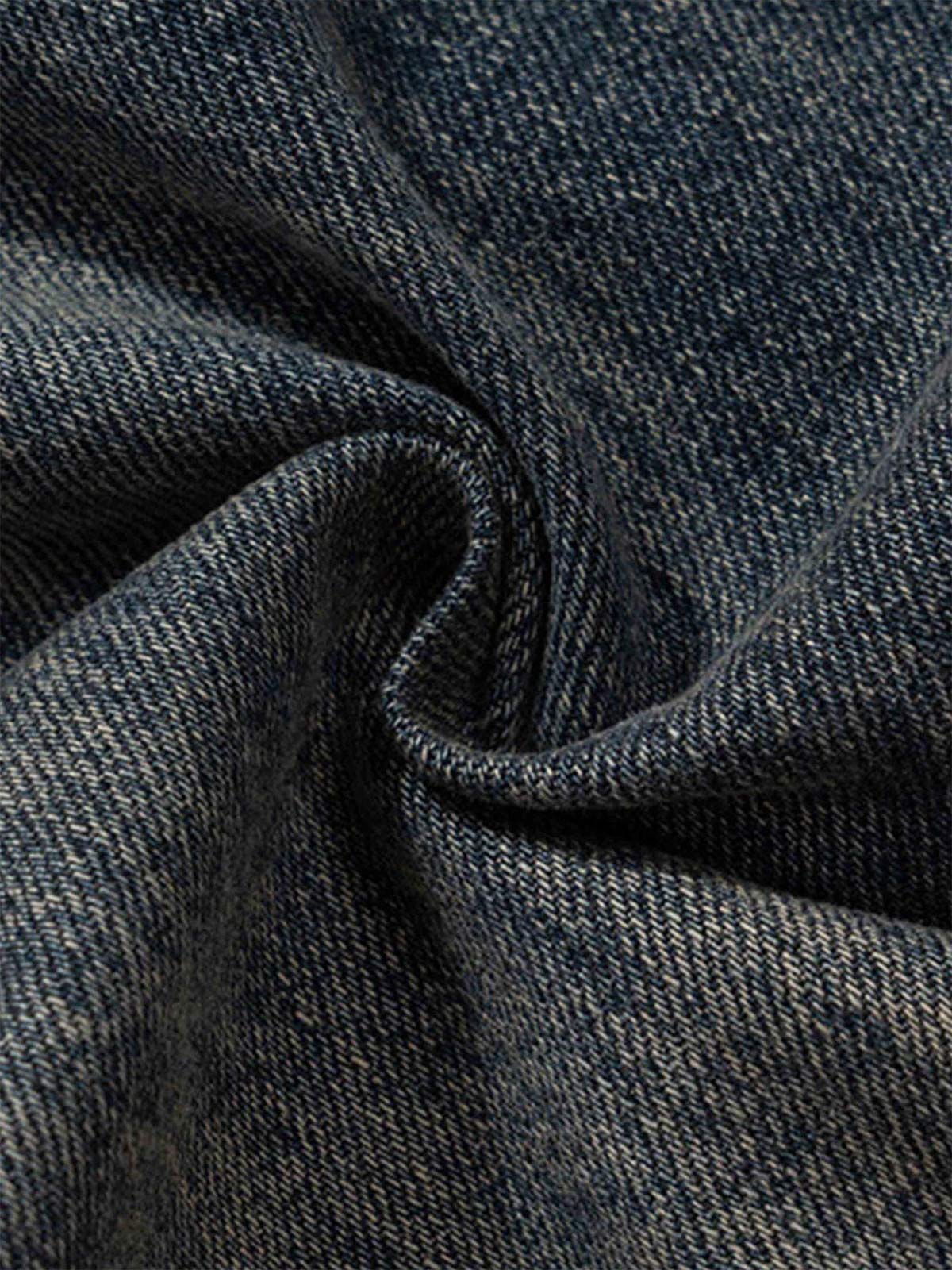 Thesupermade Wide Leg Multi-Pocket Straight Leg Loose Jeans - 1666 - Image 7