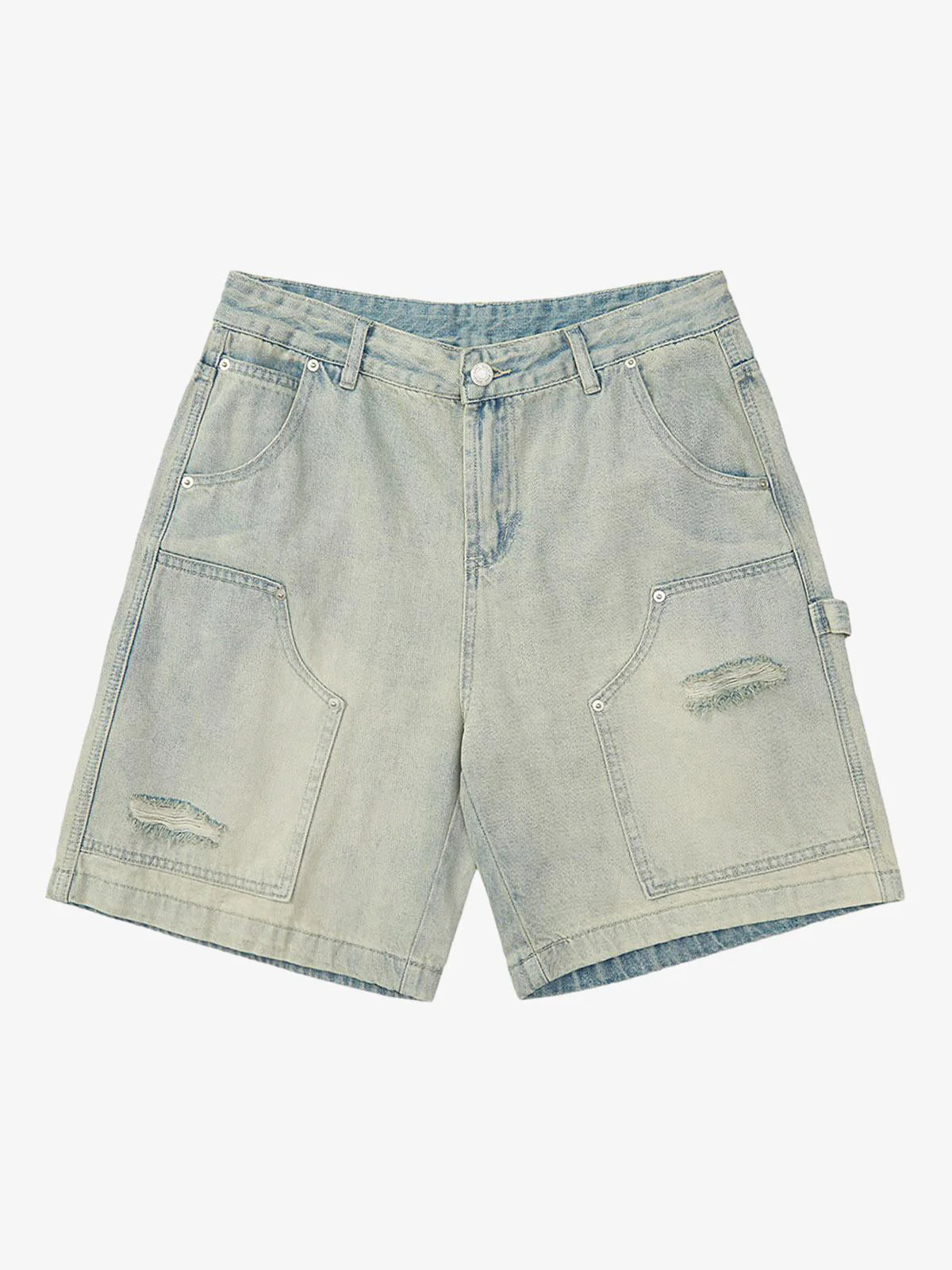 Thesupermade Retro Washed Hip-Hop Shorts - Image 11