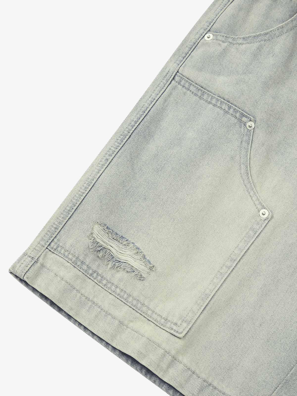 Thesupermade Retro Washed Hip-Hop Shorts - Image 7