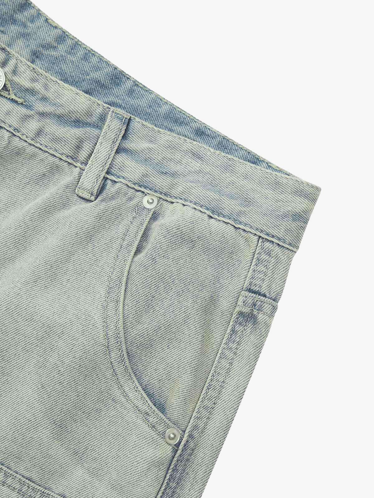 Thesupermade Retro Washed Hip-Hop Shorts - Image 9