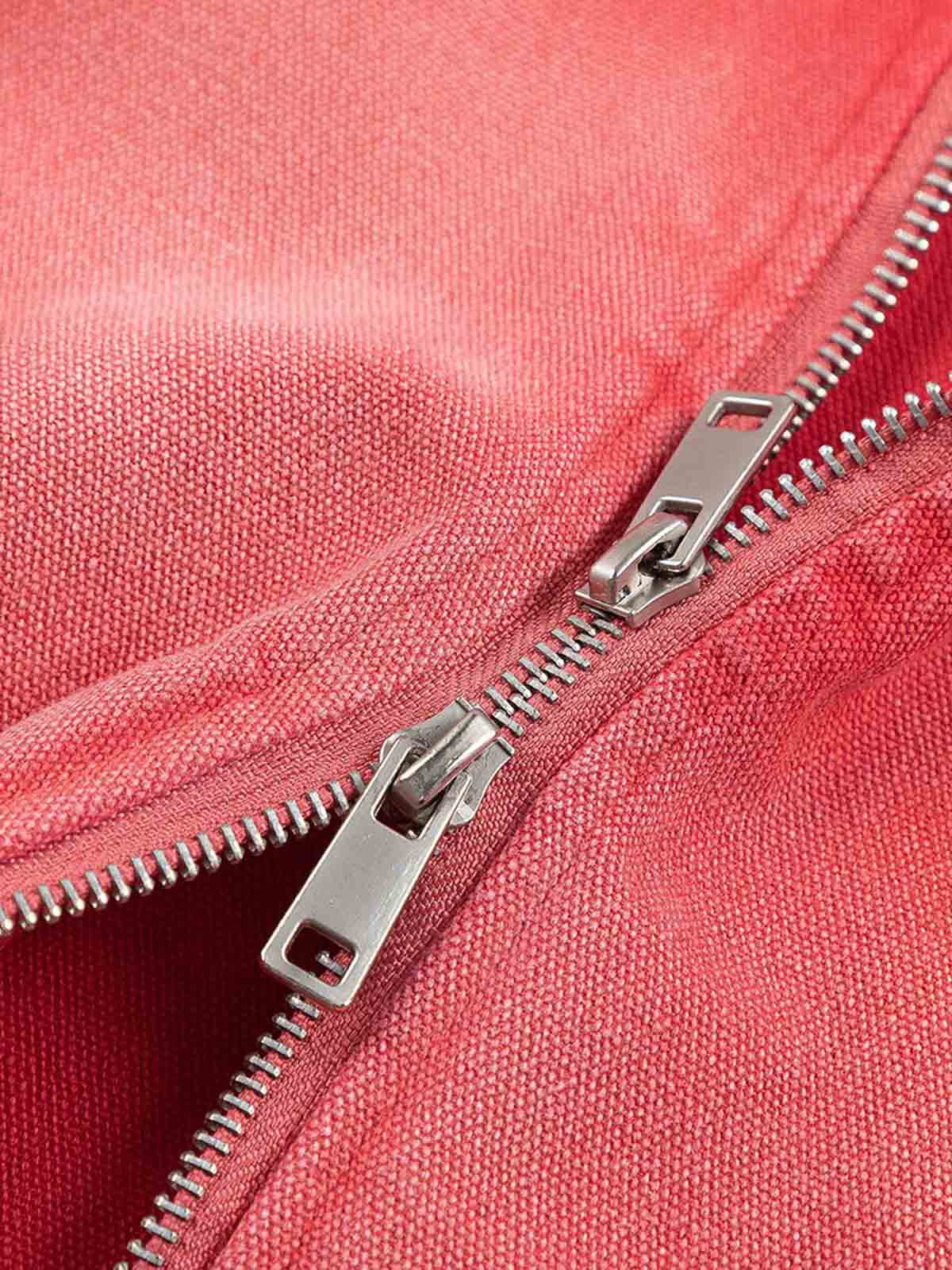 Retro Ripped Washed Contrast Color Work Jacket - Image 5