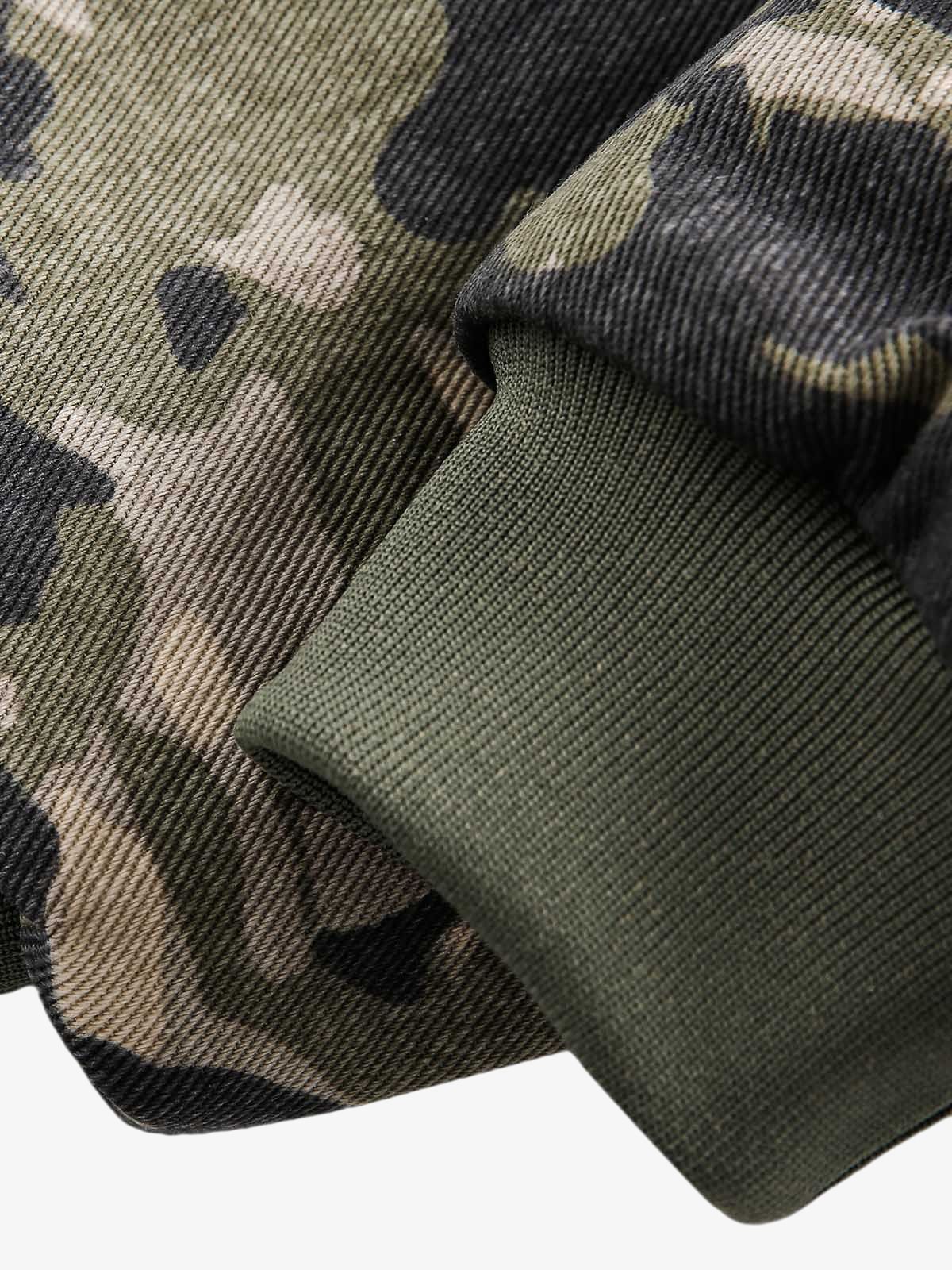 Thesupermade Camouflage Fur Hooded Jacket - 2353 - Image 7