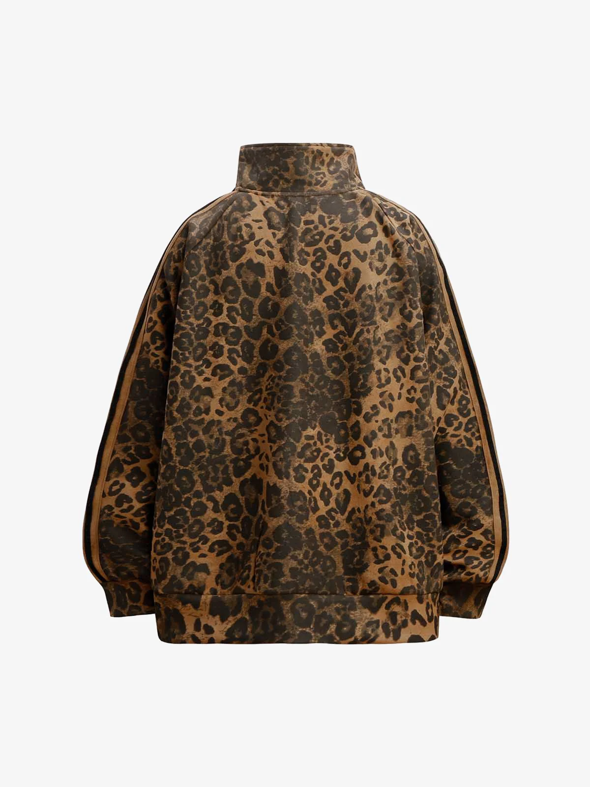 French Terry Cheetah Print Suede Tracksuit - 2277 - Image 13