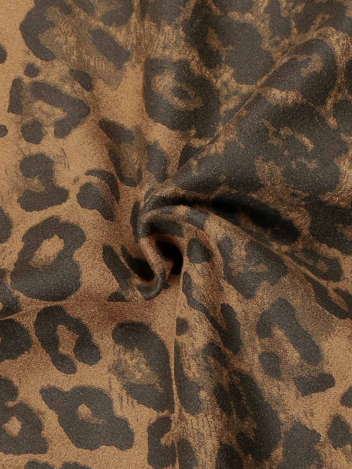 French Terry Cheetah Print Suede Tracksuit - 2277 - Image 17