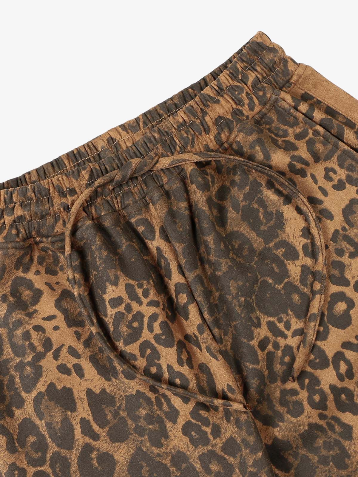 French Terry Cheetah Print Suede Tracksuit - 2277 - Image 19
