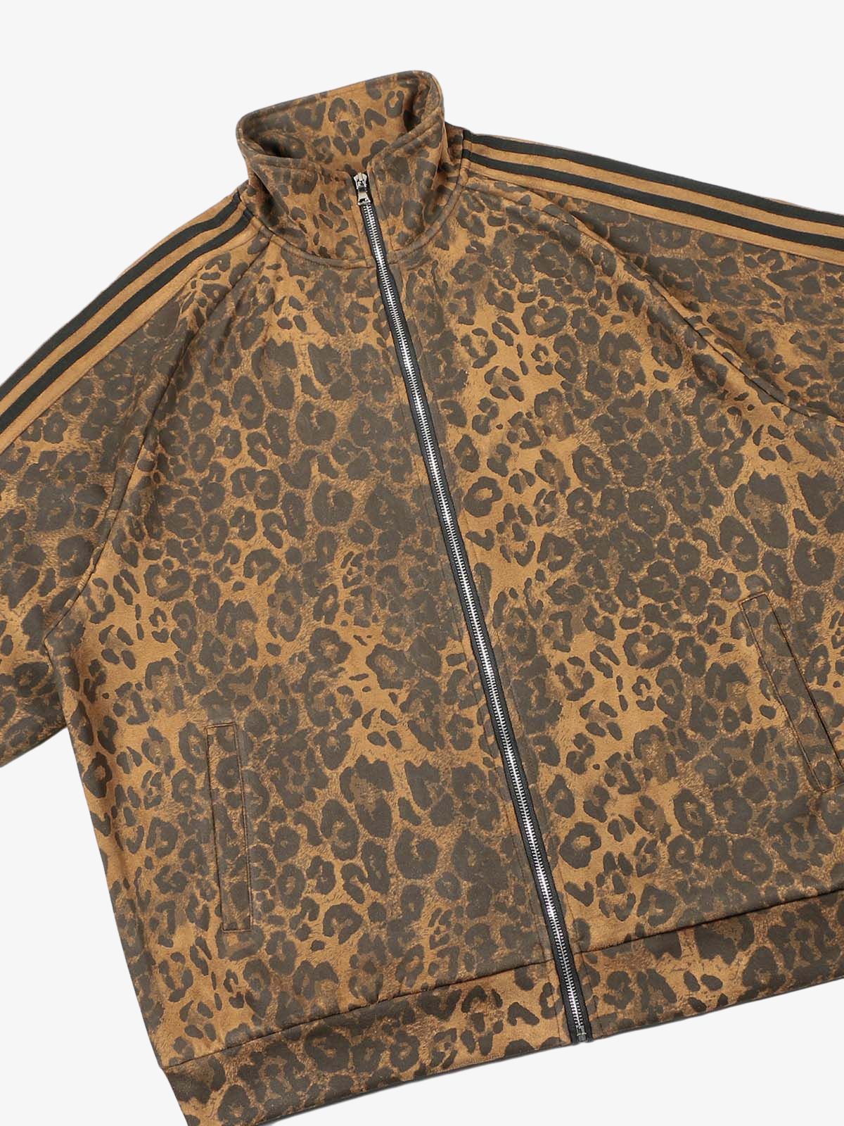 French Terry Cheetah Print Suede Tracksuit - 2277 - Image 20