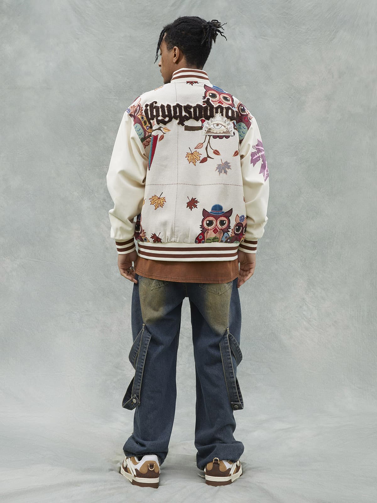 Thesupermade Owl Patch Embroidered Baseball Jersey - 2472 - Image 10