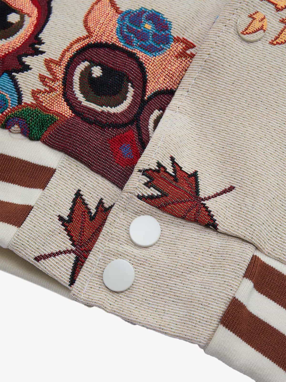 Thesupermade Owl Patch Embroidered Baseball Jersey - 2472 - Image 17