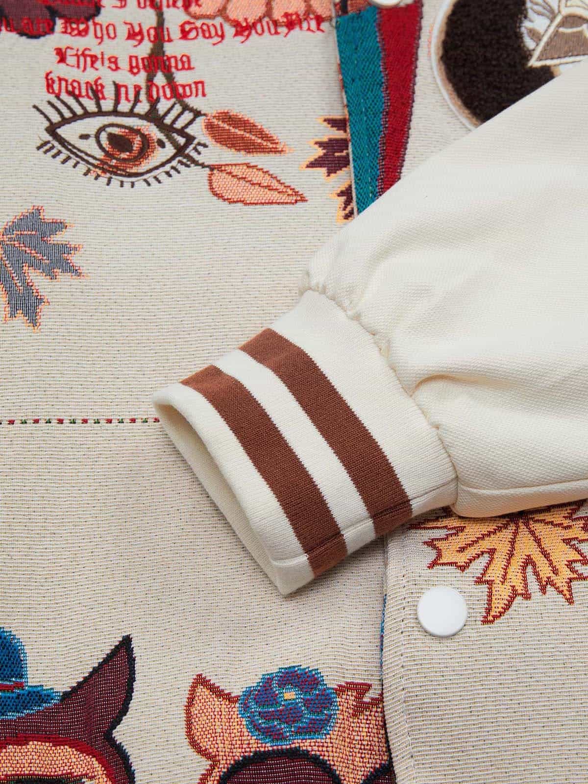 Thesupermade Owl Patch Embroidered Baseball Jersey - 2472 - Image 18