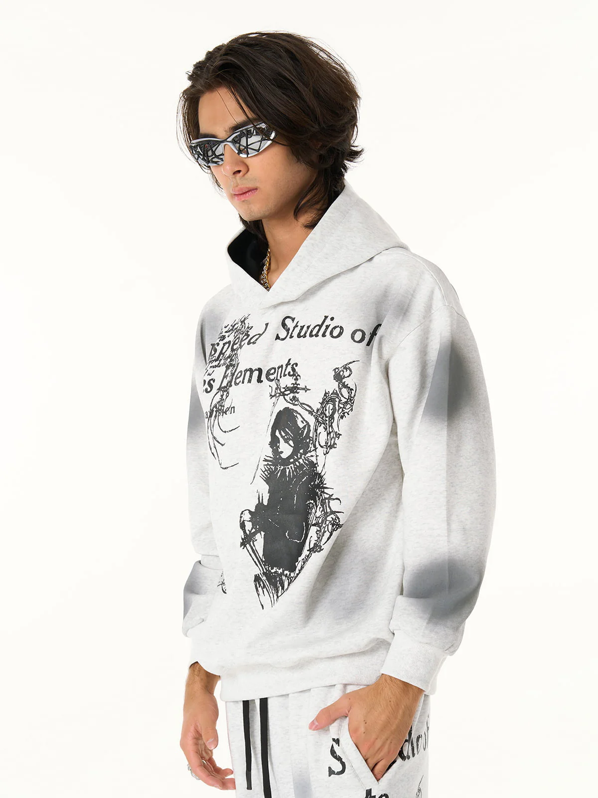 Supermade × Mortemartt Graphic Hooded Jacket- 2279 - Image 8