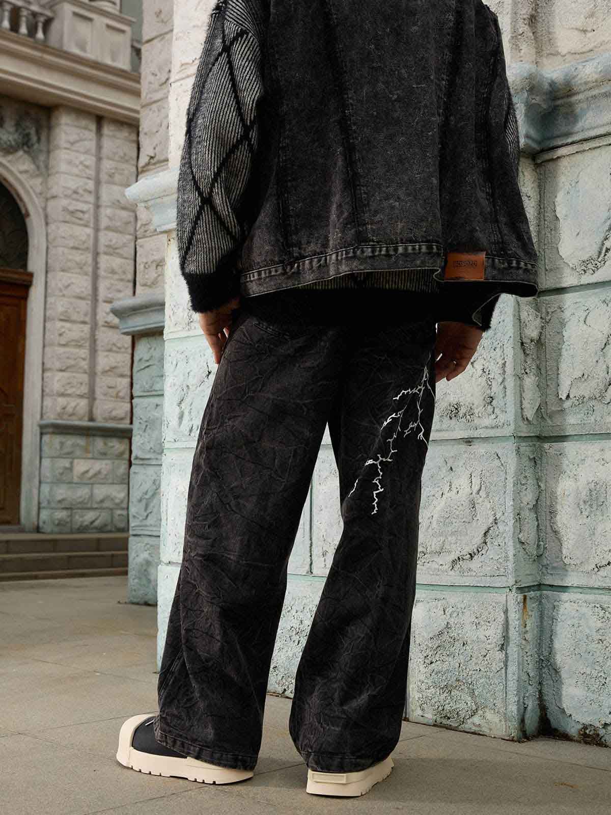 Thesupermade High Street Hip-hop Distressed Washed Jeans - 2185 - Image 14