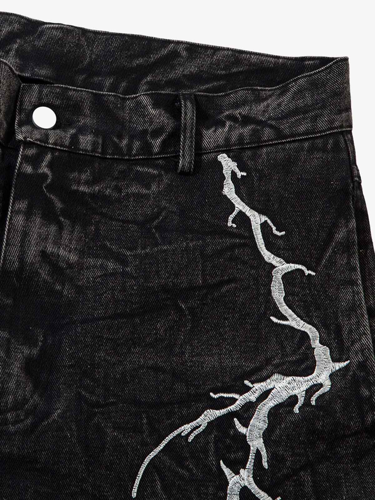 Thesupermade High Street Hip-hop Distressed Washed Jeans - 2185 - Image 3