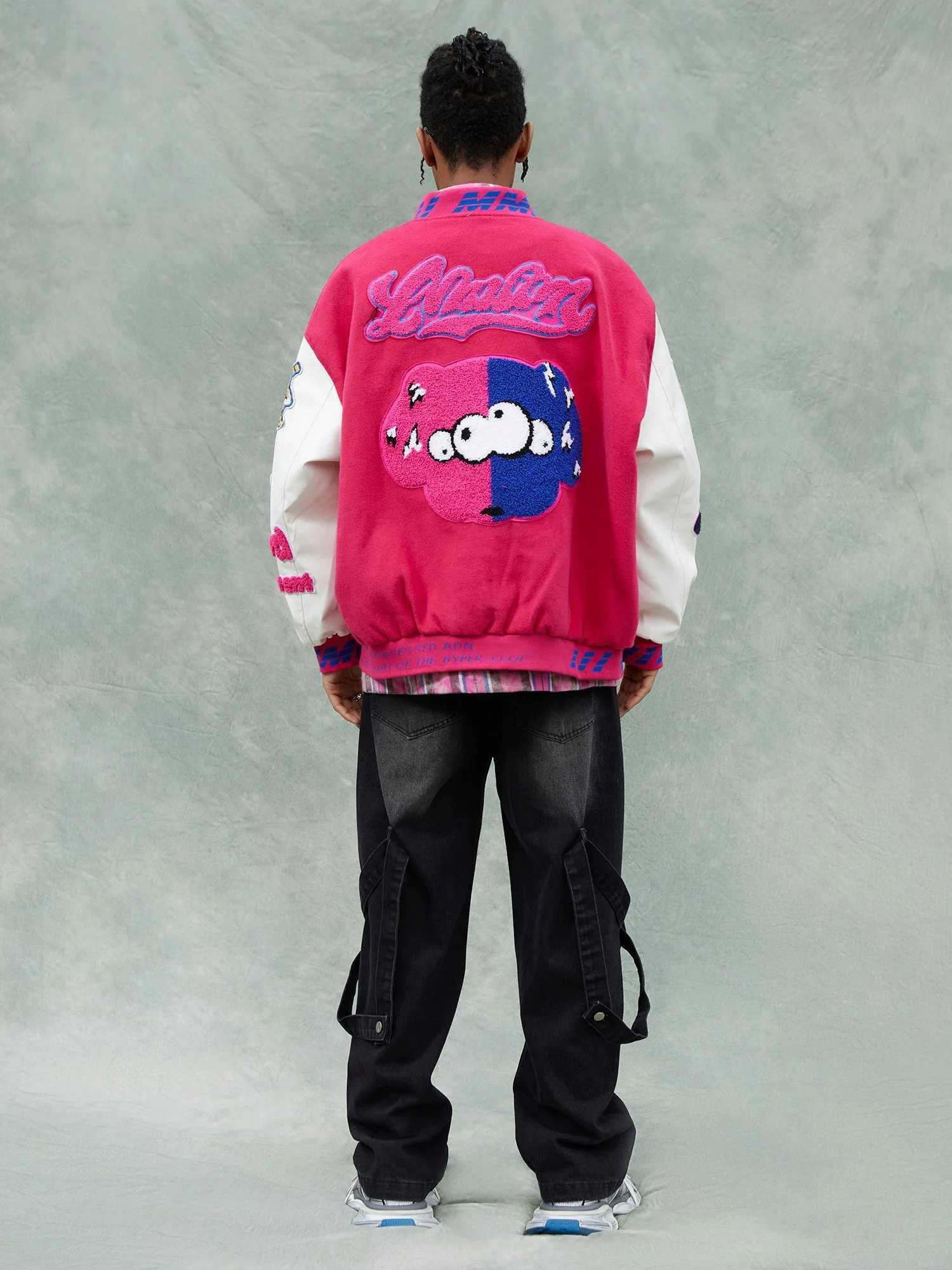 Thesupermade Pink Terry Patch Embroidered Hip Hop Baseball Jersey - 1965 - Image 9