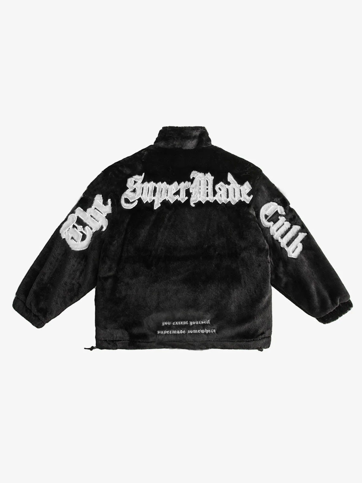Thesupermade Street Letter Embroidered Fleece Jacket - 1838 - Image 11