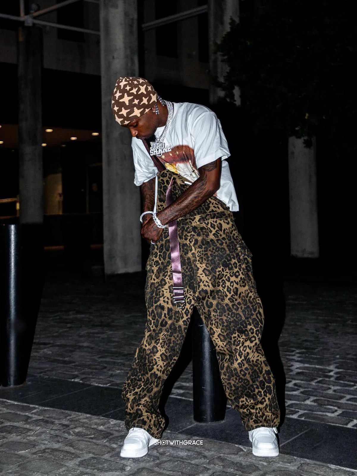 Thesupermade Leopard Print Street Style Workwear Overalls - 2020 - Image 8