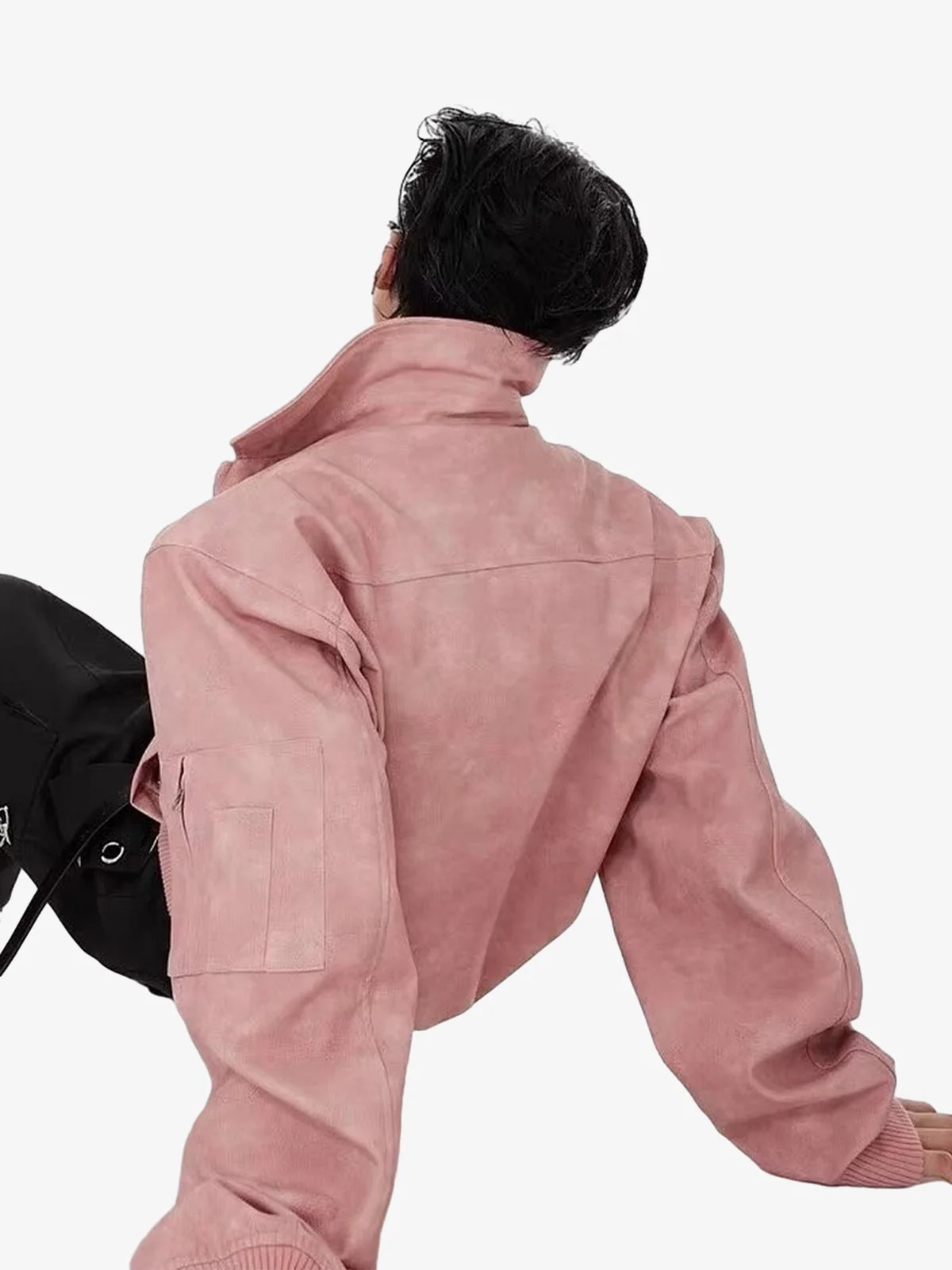 Thesupermade Vintage Motorcycle Suede Street Rap Jacket - 2232 - Image 6