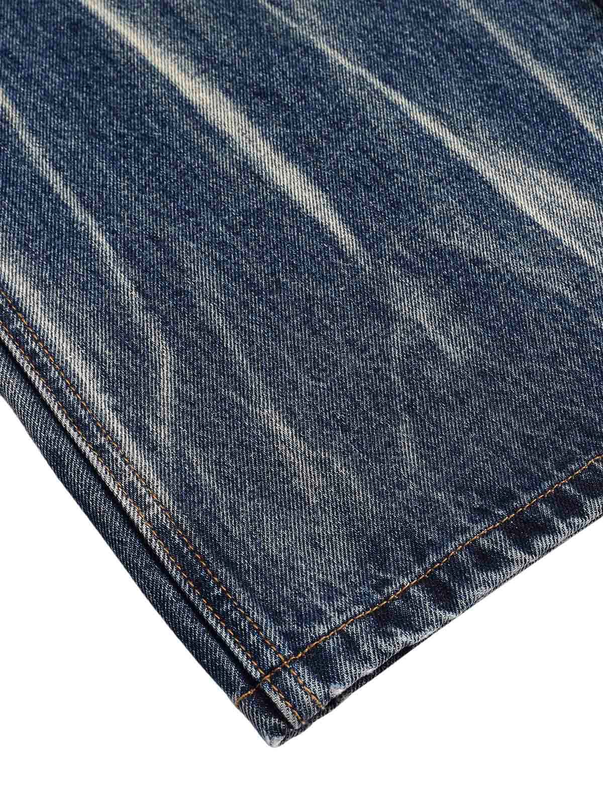 Tie Dyed Wrinkled Effect Straight Jeans - Image 7